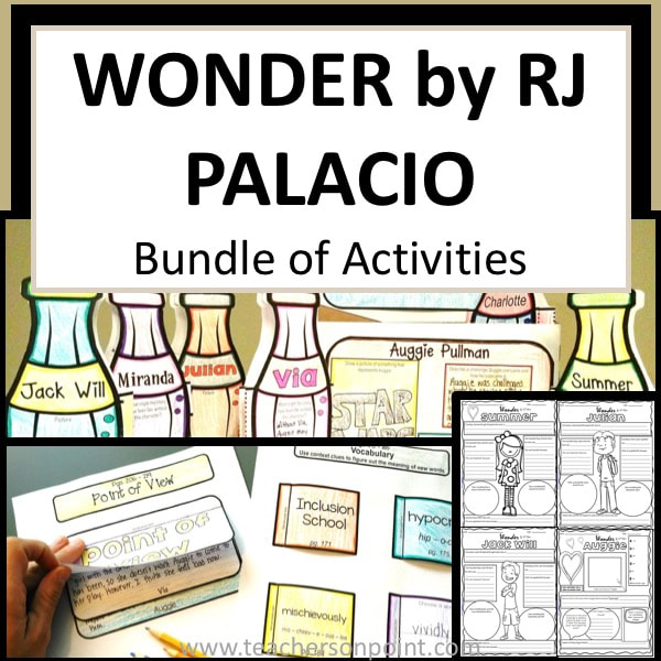 Wonder by RJ Palacio Bundle of Activities